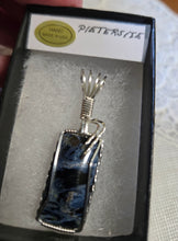 Load image into Gallery viewer, Custom Wire Wrapped Pietersite Necklace/Pendant Sterling Silver