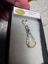 Load image into Gallery viewer, Custom Wire Wrapped Ethiopian Opal Necklace/Pendant Sterling Silver