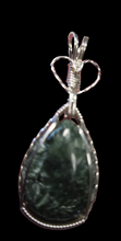 Load image into Gallery viewer, Custom Wire Wrapped Seraphenite (Angel Stone) Necklace/Pendant Sterling Silver