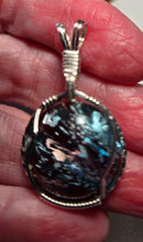 Load image into Gallery viewer, Custom Wire Wrapped European Vintage Stone Necklace/Pendant Sterling Silver