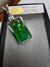 Load image into Gallery viewer, Custom Wire Wrapped European Vintage Stone Necklace/Pendant Sterling Silver