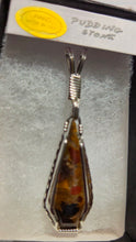Load image into Gallery viewer, Custom Cut Polished Puddingstone Necklace/Pendant Sterling Silver