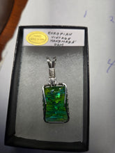 Load image into Gallery viewer, Custom Wire Wrapped European Vintage Stone Necklace/Pendant Sterling Silver