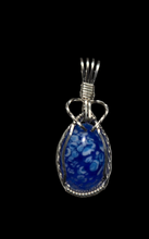 Load image into Gallery viewer, Custom Wire Wrapped European Vintage Stone Necklace/Pendant Sterling Silver