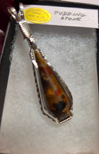 Load image into Gallery viewer, Custom Cut Polished Puddingstone Necklace/Pendant Sterling Silver