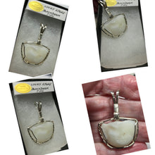 Load image into Gallery viewer, Custom Wire Wrapped Lucky Stone Black Drum Fish Necklace/Pendant Sterling Silver