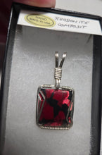 Load image into Gallery viewer, Custom Cut &amp; Polished Rhodonite Composite Necklace/Pendant Sterling Silver