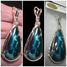 Load image into Gallery viewer, Custom Wire Wrapped Bridewell Stone Necklace/Pendant Sterling Silver