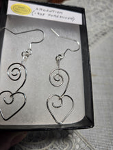 Load image into Gallery viewer, Custom Wire Wrapped Sterling Silver/Argentium .935 Earrings