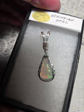 Load image into Gallery viewer, Custom Wire Wrapped Ethiopian Opal Necklace/Pendant Sterling Silver