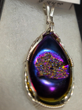 Load image into Gallery viewer, Custom Wire Wrapped Window Druzy Necklace/Pendant Sterling Silver