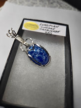 Load image into Gallery viewer, Custom Wire Wrapped European Vintage Stone Necklace/Pendant Sterling Silver