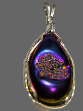 Load image into Gallery viewer, Custom Wire Wrapped Window Druzy Necklace/Pendant Sterling Silver