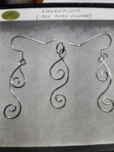 Load image into Gallery viewer, Custom Wire Wrapped Argentium Set: Necklace/Pendant &amp; Earrings