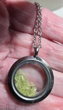Load image into Gallery viewer, Rare Custom Necklace/Pendant with Olivine (Peridot) from Kilauea Volcano 2018 With Chain