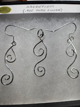 Load image into Gallery viewer, Custom Wire Wrapped Argentium Set: Necklace/Pendant &amp; Earrings