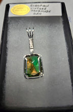 Load image into Gallery viewer, Custom Wire Wrapped European Vintage Stone Necklace/Pendant Sterling Silver