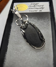 Load image into Gallery viewer, Custom Wire Wrapped unpolished Hokie Stone from Virginia Tech Quarries Necklace/Pendant Sterling Silver