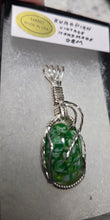 Load image into Gallery viewer, Custom Wire Wrapped European Vintage Stone Necklace/Pendant Sterling Silver