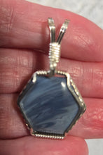 Load image into Gallery viewer, Custom Cut Polished &amp; Wire Wrapped Rebecca Iron Ore Slag Set: Necklace/Pendant Earrings Sterling Silver