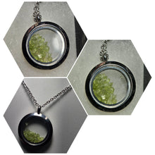 Load image into Gallery viewer, Rare Custom Necklace/Pendant with Olivine (Peridot) from Kilauea Volcano 2018 With Chain