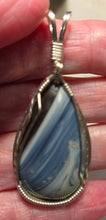 Load image into Gallery viewer, Custom Wire Wrapped California Iron Ore Furnace Slag Necklace/Pendant Sterling Silver