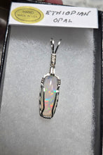 Load image into Gallery viewer, Custom Wire Wrapped Ethiopian Opal Necklace/Pendant Sterling Silver