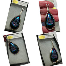 Load image into Gallery viewer, Custom Wire Wrapped Window Druzy Necklace/Pendant Sterling Silver