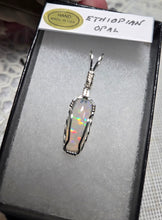 Load image into Gallery viewer, Custom Wire Wrapped Ethiopian Opal Necklace/Pendant Sterling Silver