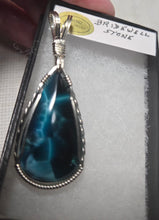 Load image into Gallery viewer, Custom Wire Wrapped Bridewell Stone Necklace/Pendant Sterling Silver