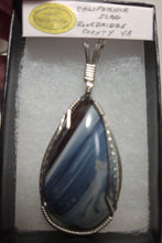 Load image into Gallery viewer, Custom Wire Wrapped California Iron Ore Furnace Slag Necklace/Pendant Sterling Silver