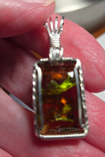 Load image into Gallery viewer, Custom Wire Wrapped European Vintage Stone Necklace/Pendant Sterling Silver