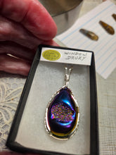 Load image into Gallery viewer, Custom Wire Wrapped Window Druzy Necklace/Pendant Sterling Silver