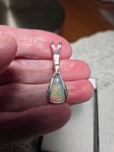 Load image into Gallery viewer, Custom Wire Wrapped Ethiopian Opal Necklace/Pendant Sterling Silver