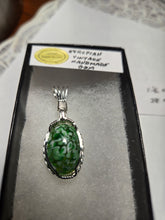 Load image into Gallery viewer, Custom Wire Wrapped European Vintage Stone Necklace/Pendant Sterling Silver