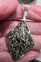 Load image into Gallery viewer, Custom Wire Wrapped Nelsonite Virginia State Stone Necklace/pendant Sterling Silver