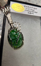 Load image into Gallery viewer, Custom Wire Wrapped European Vintage Stone Necklace/Pendant Sterling Silver