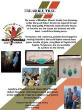 Load image into Gallery viewer, Custom Wire Wrapped AAA+ Amazonite Morefield Mine VA Necklace/Pendant Sterling Silver