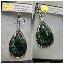 Load image into Gallery viewer, Custom Wire Wrapped Seraphenite (Angel Stone) Necklace/Pendant Sterling Silver