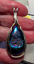 Load image into Gallery viewer, Custom Wire Wrapped Window Druzy Necklace/Pendant Sterling Silver