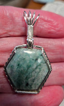 Load image into Gallery viewer, Custom Cut Polished &amp; Wire Wrapped Mariposite Necklace/Pendant Sterling Silver
