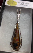 Load image into Gallery viewer, Custom Cut Polished Puddingstone Necklace/Pendant Sterling Silver