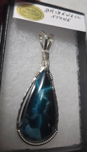 Load image into Gallery viewer, Custom Wire Wrapped Bridewell Stone Necklace/Pendant Sterling Silver