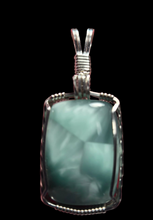 Load image into Gallery viewer, Custom Wire Wrapped Hemimorphite Necklace/Pendant Sterling Silver