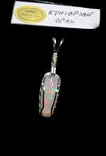 Load image into Gallery viewer, Custom Wire Wrapped Ethiopian Opal Necklace/Pendant Sterling Silver