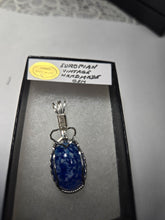 Load image into Gallery viewer, Custom Wire Wrapped European Vintage Stone Necklace/Pendant Sterling Silver