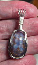 Load image into Gallery viewer, **SOLD **Custom Wire Wrapped European Vintage Stone Necklace/Pendant Sterling Silver