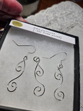 Load image into Gallery viewer, Custom Wire Wrapped Sterling Silver/Argentium .935 Set Earrings/Necklace/Pendent