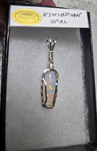 Load image into Gallery viewer, Custom Wire Wrapped Ethiopian Opal Necklace/Pendant Sterling Silver