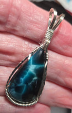 Load image into Gallery viewer, Custom Wire Wrapped Bridewell Stone Necklace/Pendant Sterling Silver